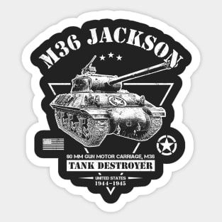 M36 Jackson Tank Destroyer Sticker